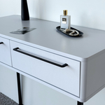 Туалетный столик консоль ROYAL 5211 эко (Белый-Черный-р.черная)