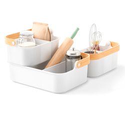 Органайзер Bellwood, 35х13 см, белый/натуральное дерево