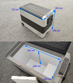 Автохолодильник Alpicool T60 - 2х камерный