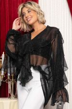 Блуза Диантус (черная) Б14748-39М LT Collection