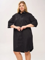 Платье-рубашка с карманами