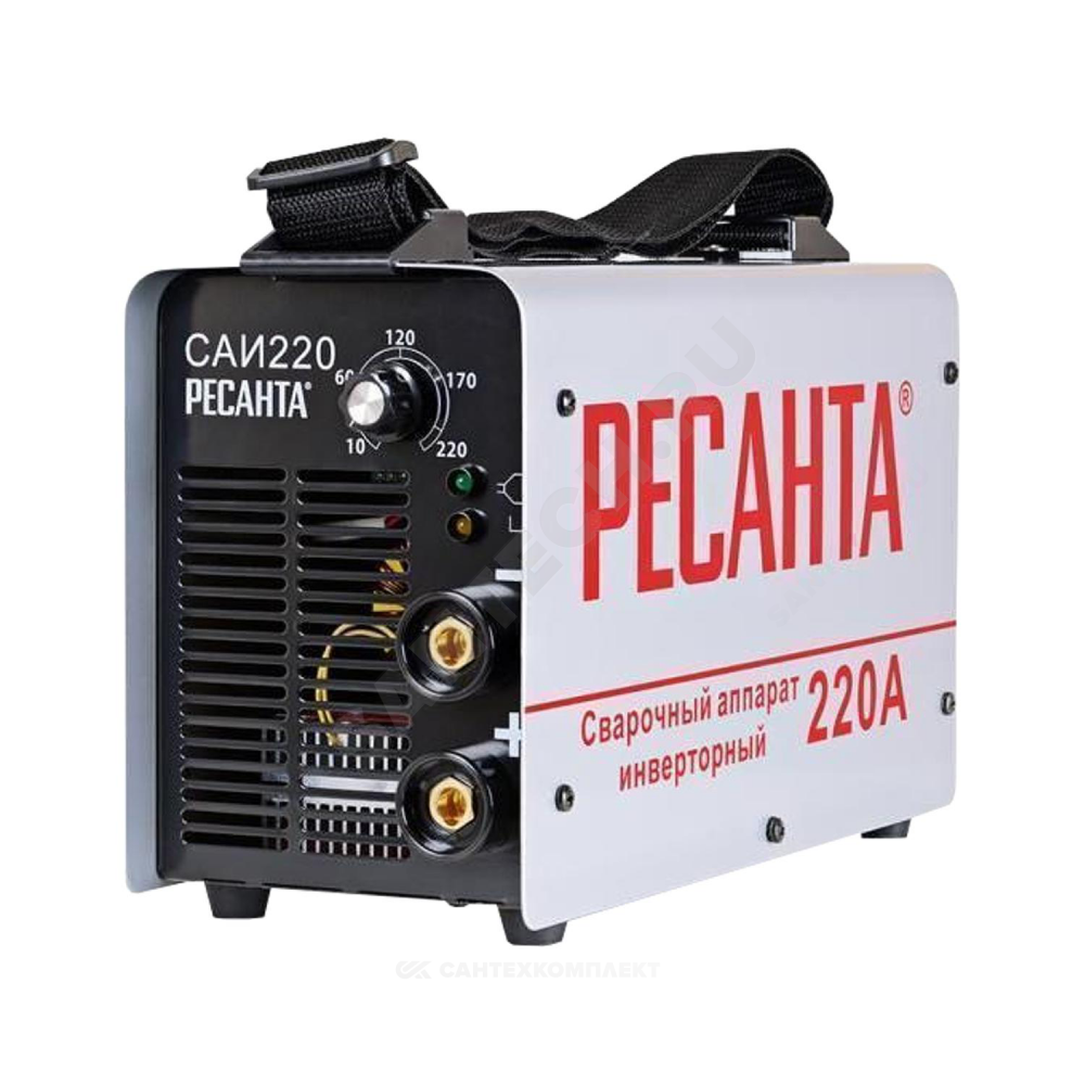 Сварочный аппарат инверторный САИ-220 140-260В 220А 5,0мм ПВР 70% инвертор Ресанта 65/3 ..