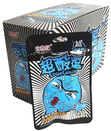 Карамель "Hong Tai Kee Foods" с кислым вкусом "ЧЕРНИКА"