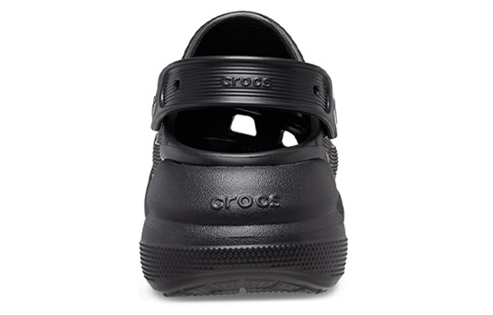 Crocs Classic Crush puff Hole shoes for men and women the same style black