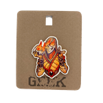 Деревянный значок Скорпион