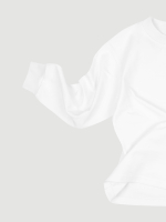 Лонгслив оверсайз Mjölk White, из плотного хлопка, уценка