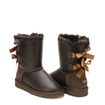 Угги Bailey Bow Metallic Chocolate