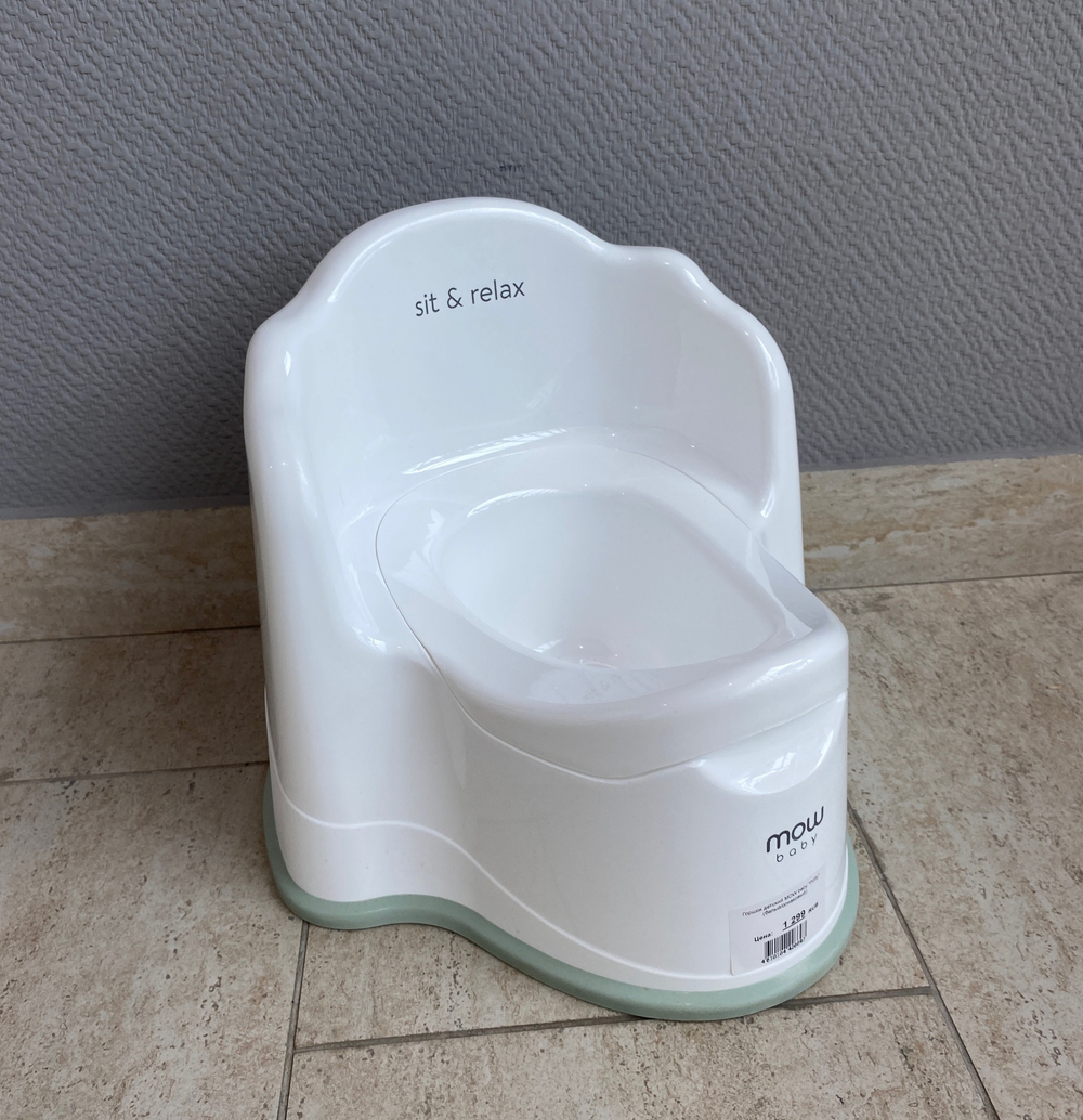 Горшок детский MOW baby "Potty" (белый/оливковый)