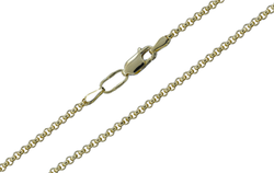 Цепь ролло длина 40 см Ø 0.85 мм (желтое золото 585 проба)