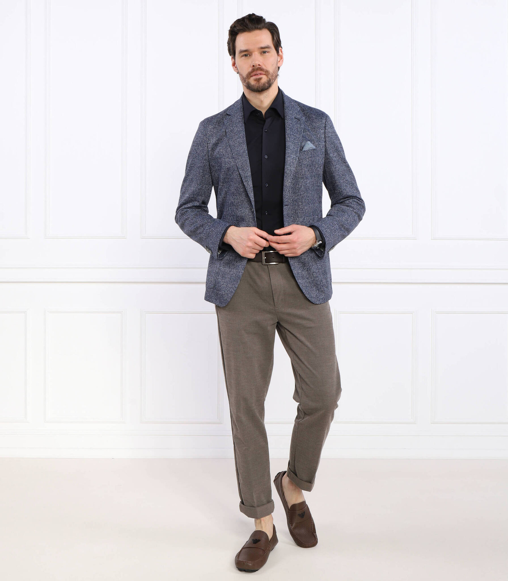 Рубашка P-HANK-kent-C1-222 BOSS BLACK - темно-синий(50490393)