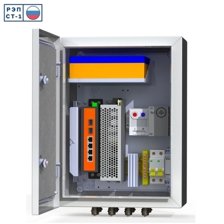 Коммутационный термошкаф Mastermann 6 УТП 4КУ AКБ 2А