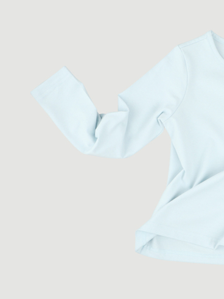 Лонгслив для девочки Mjölk White Blue