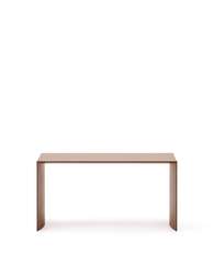 Litto Журнальный столик из шпона ореха с отделкой натурального цвета, 90 x 45 см