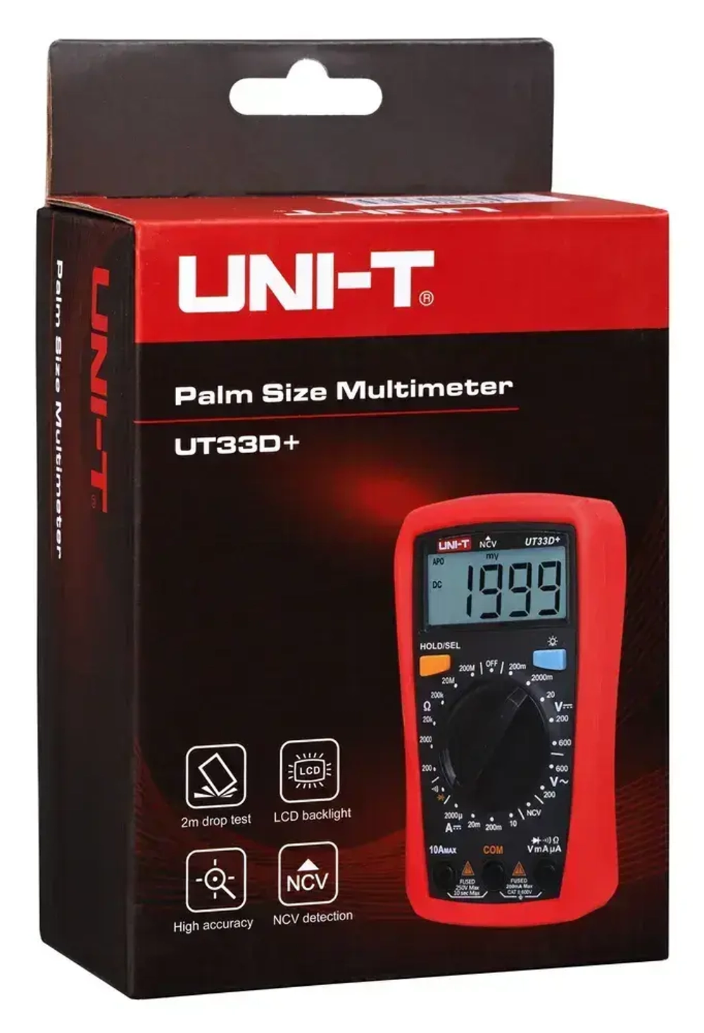 Мультиметр UT33B+ UNI-T тест батареек подсветка автоотключение звуковая прозвонка