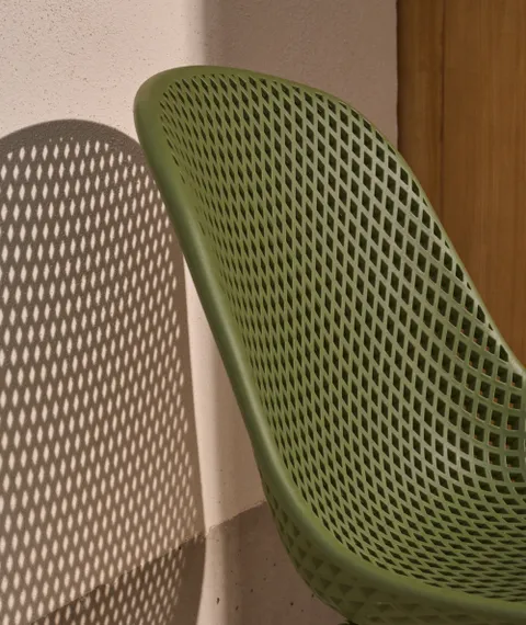 Садовый стул Quinby зеленый со стальными ножками