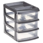 Бокс универсальный мини (3 секции) Графитовый