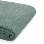 Покрывало вафельное из хлопка цвета шалфея из коллекции essential, 180х250 см