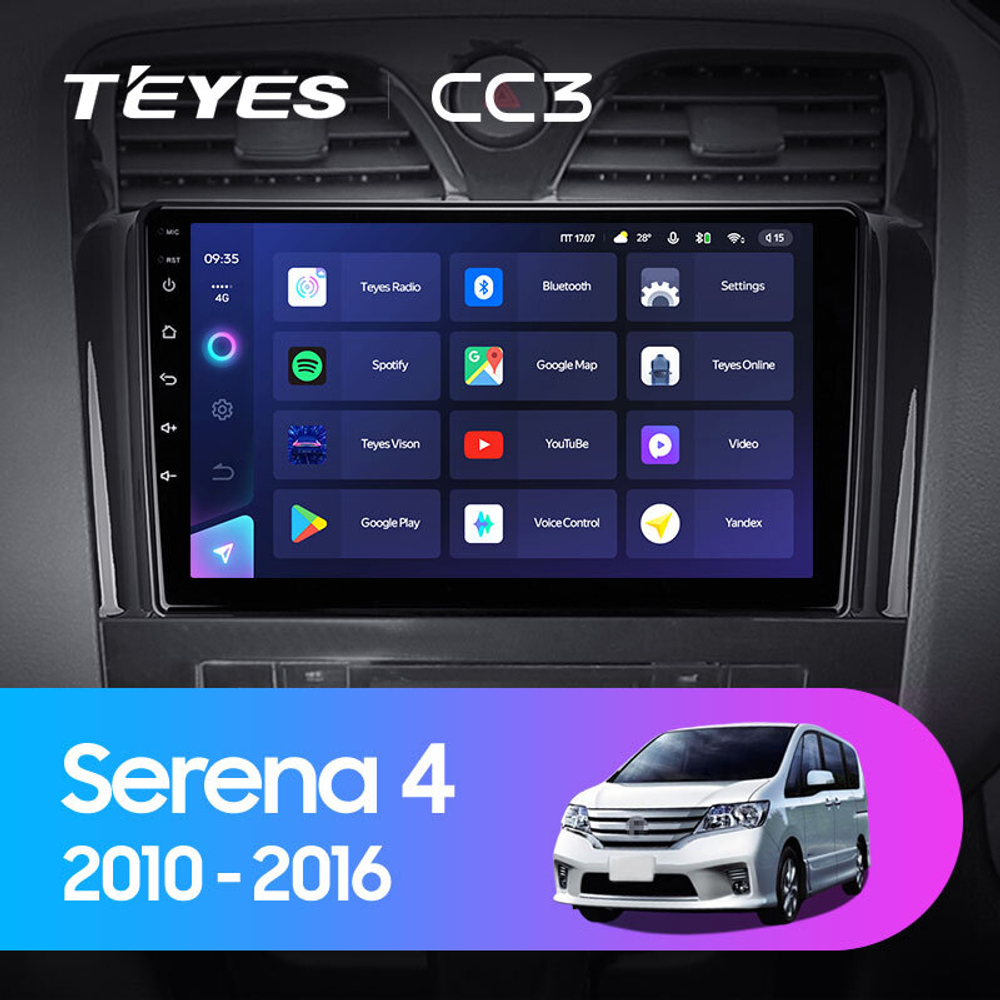 Teyes CC3 9" для Nissan Serena 4 2010-2016