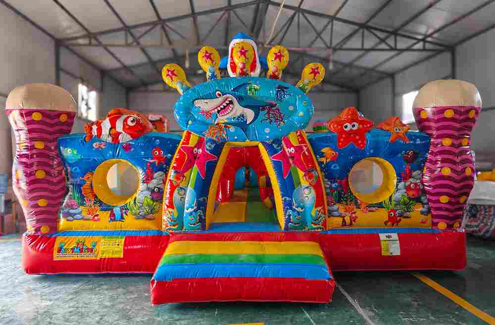 Коммерческий надувной батут "На морском дне" 7*6*5 м