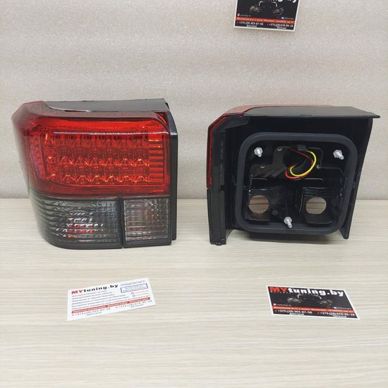 Задние фонари led red smoke для VW T4