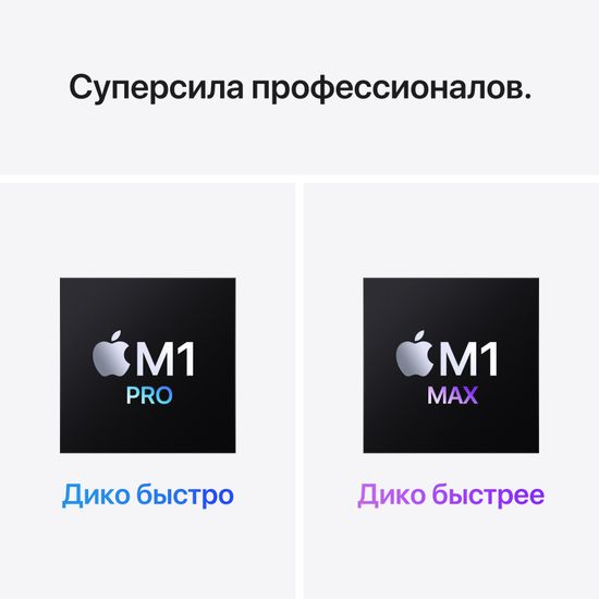 Apple MacBook Pro 14" (M1 Pro 8C CPU, 14C GPU, 2021) 16 ГБ, 512 ГБ SSD, «серый космос»