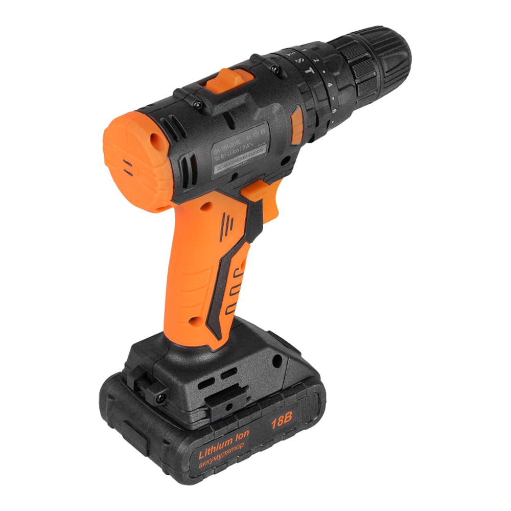 Дрель-шуруповерт аккумуляторная Вихрь ДА-18Л-2КУ/Б