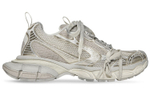 Balenciaga Balenciaga 3XL mesh lace-up distressed low-cut daddy shoes women's light beige