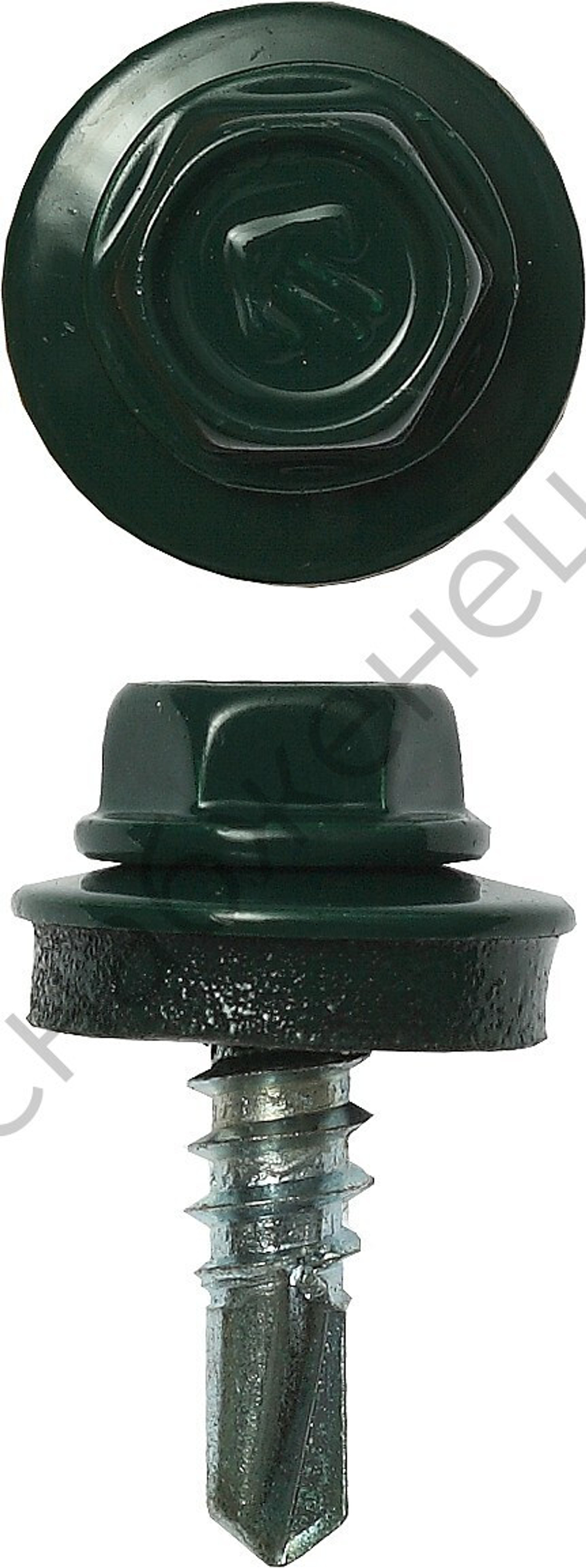 ЗУБР СКМ 6005 19 х 5.5 мм, зел. насыщ., кровельный саморез, 500 шт (4-300315-55-019-6005)