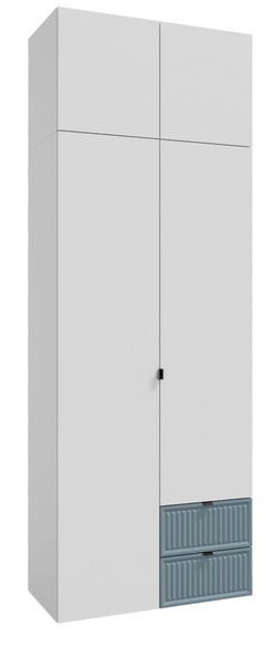 Шкаф для одежды, Окленд, белый,синий 79-676-Т