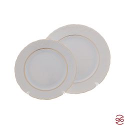Столовый набор Repas Rococo с золот.полос.(25 предметов на 6 персон)