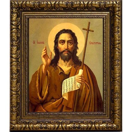 Иоанн Креститель. Икона на холсте.