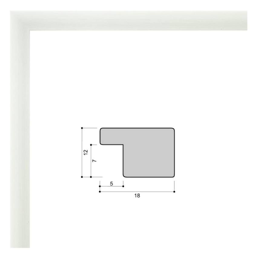 Фоторамка 10х15 см, белая, матовая, арт. 1015.659455