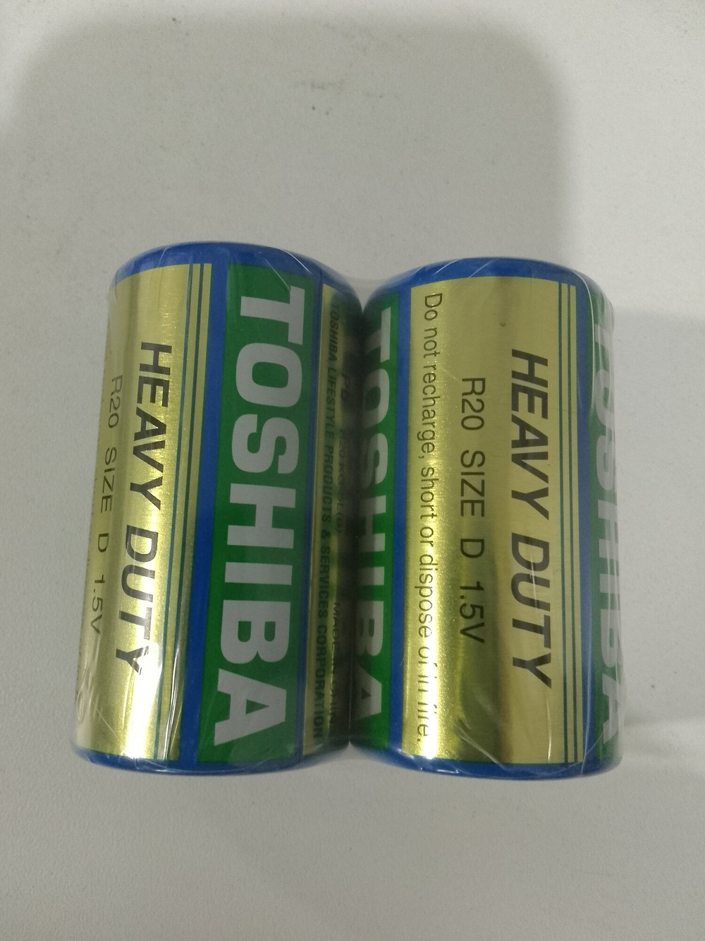 Батарейка Toshiba R20 солевая. Цена за 2шт