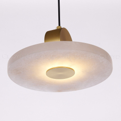 Подвесной светильник Cloyd PILAT-C P1 / Ø25 см - алебастр - латунь (арт.11199)