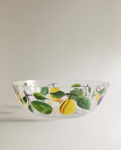 Zara Home блюдо сервировочное из стекла, цвет разноцветный, 24 см