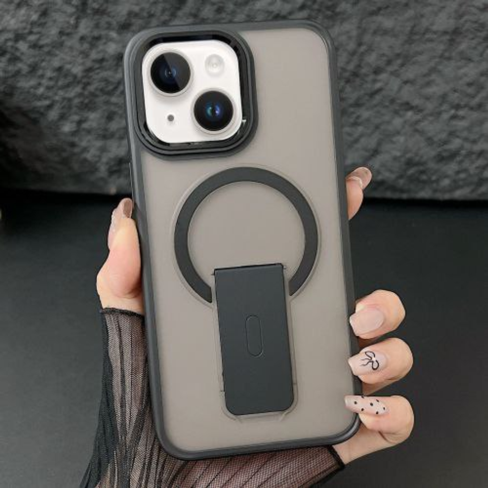 Накладка BIGC c подставкой и MagSafe для iPhone 15 Pro Max