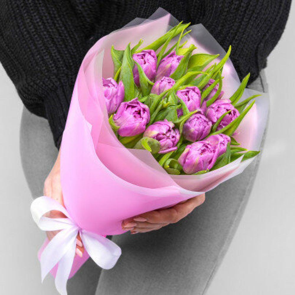 Букет тюльпанов "Фиолетовое небо"