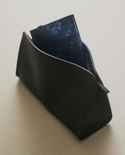 ZARA HOME КОЖАНАЯ КОСМЕТИЧКА, ЧЕРНЫЙ