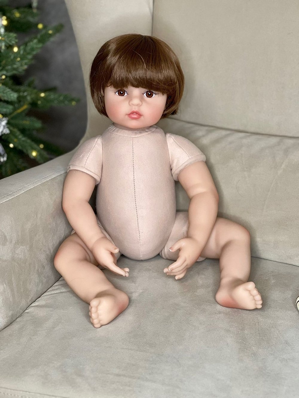 Кукла Реборн мягконабивная 60см в пакете (FA-071)