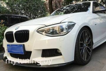 Юбка на передний бампер V.1 для BMW 1 F20/F21 2011-2015
