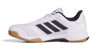 Мужские кроссовки для бадминтона/сквоша Adidas Ligra 8 M - cloud white/core black/cloud white