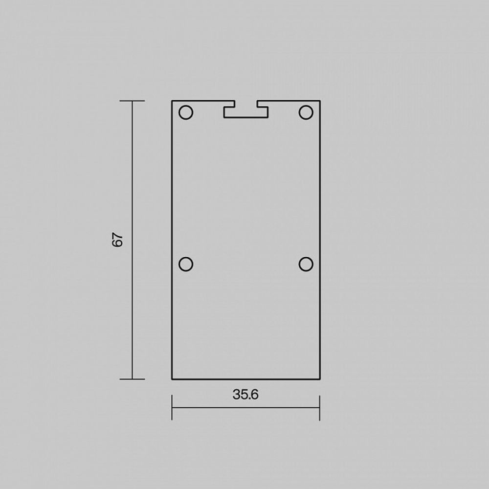 Заглушка для профиля Maytoni  642079