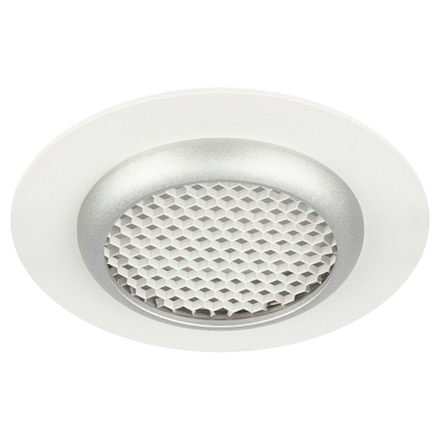 Светильник встраиваемый алюминиевый ЭРА KL109 WH/SL под лампу MR16 GU5.3 белый/серебро матовый