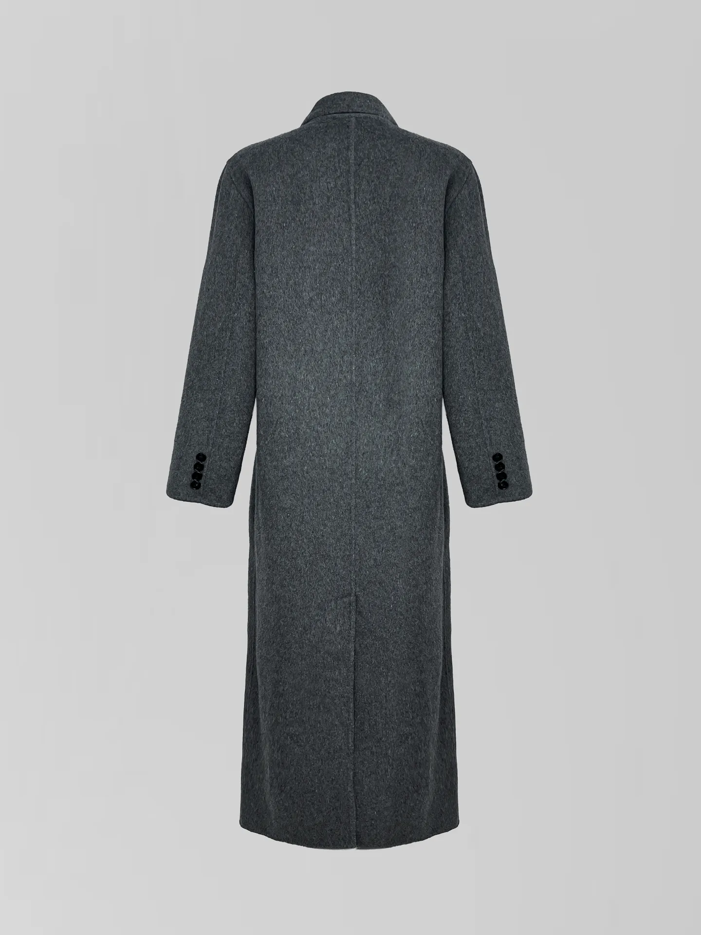 Пальто Monroe 2503 двубортное длинное с разрезом сзади