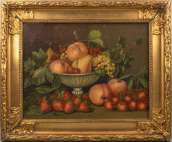 «Натюрморт с фруктами и ягодами» Джузеппе  Фальчетти (Giuseppe Falchetti; 1843–1918). Копия. к. XIX