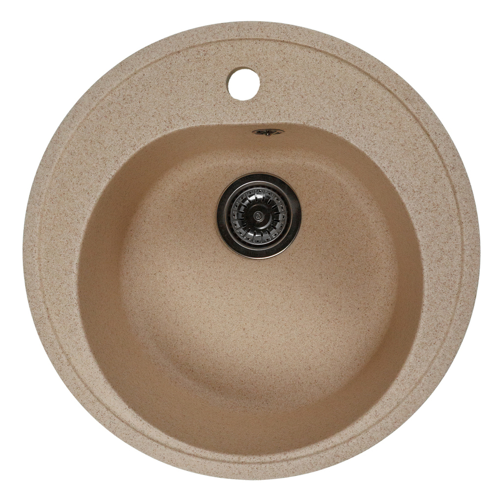 Мойкa ML-GMS102 СТАНДАРТ круглая, песочный (302), 500 мм (глуб. чаши 170)