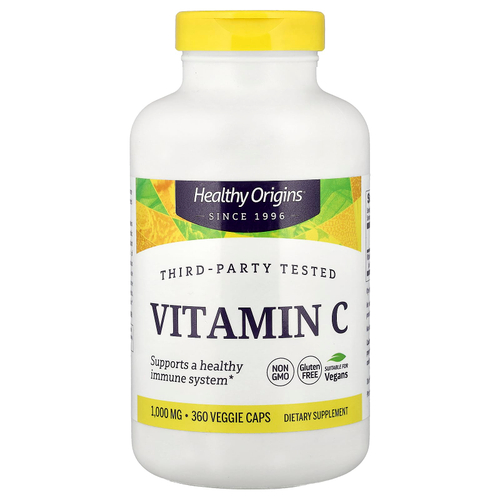 Healthy Origins, Vitamin C, 1,000 mg, 360 Veggie Caps