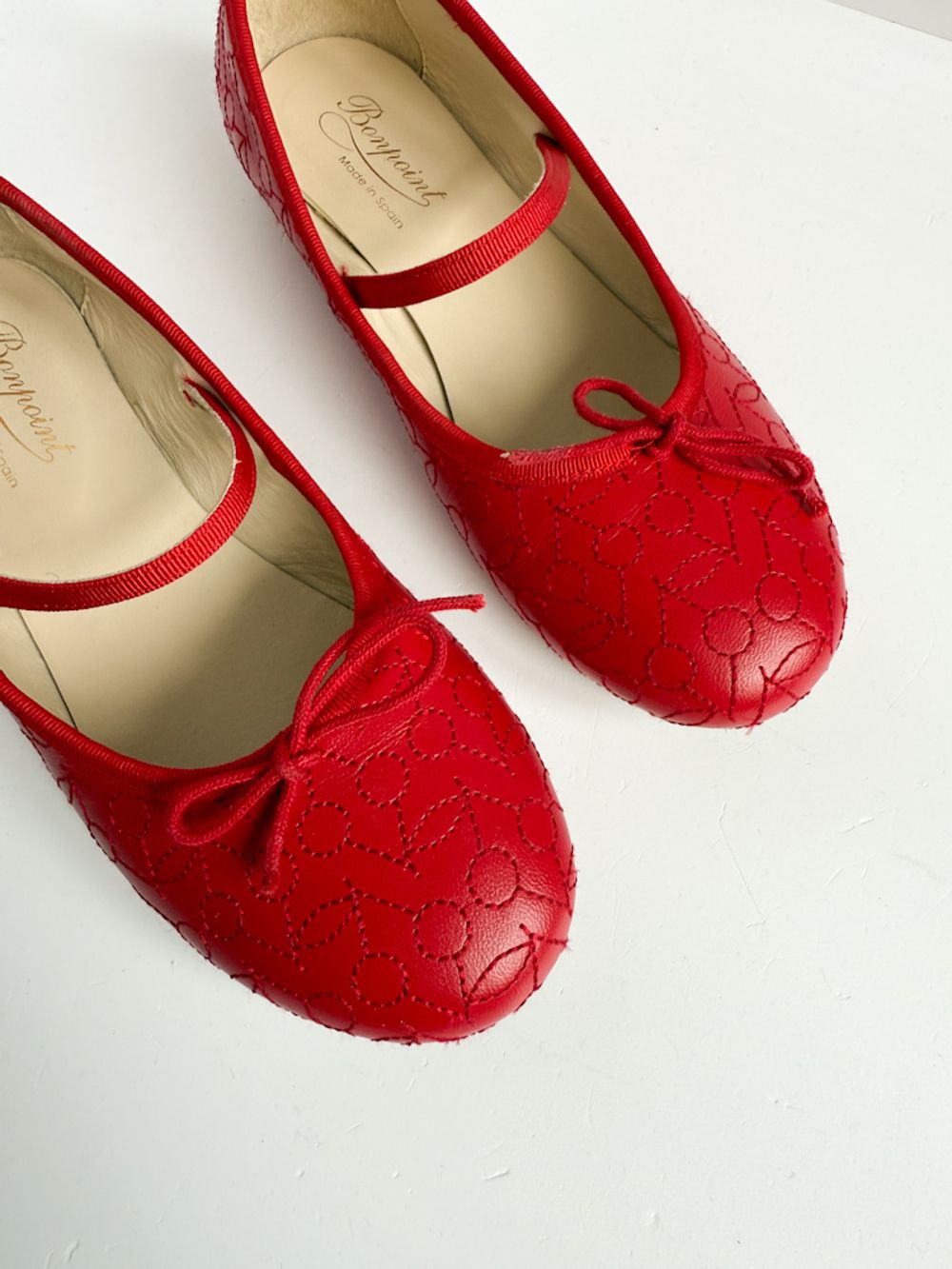 Кожаные туфли-балетки Bonpoint, 34