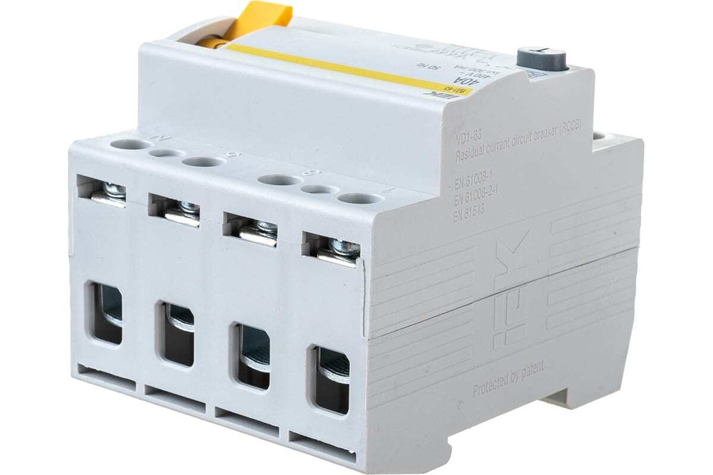 Выключатель дифференциальный (УЗО) ВД1-63 4Р 40А 300мА IEK