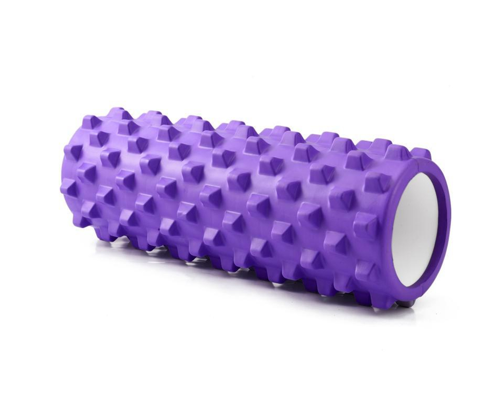 Ролик массажный для йоги Coneli Yoga Wolf tooth 45x14 см фиолетовый